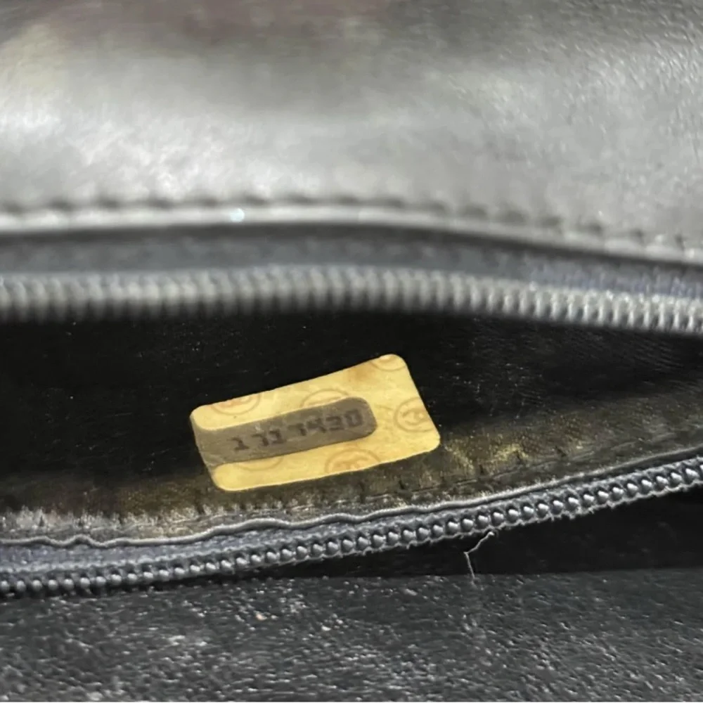 Authentic CHANEL Black Quilted Leather Crossbody Vintage